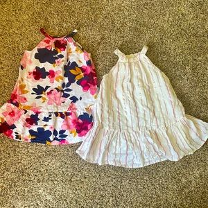 EUC Old Navy 18-24 Month 2 Sleeveless Halter Style Strap Dresses